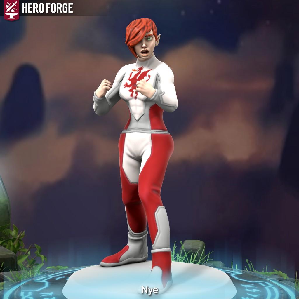 Painted Hero Forge miniature of Nye