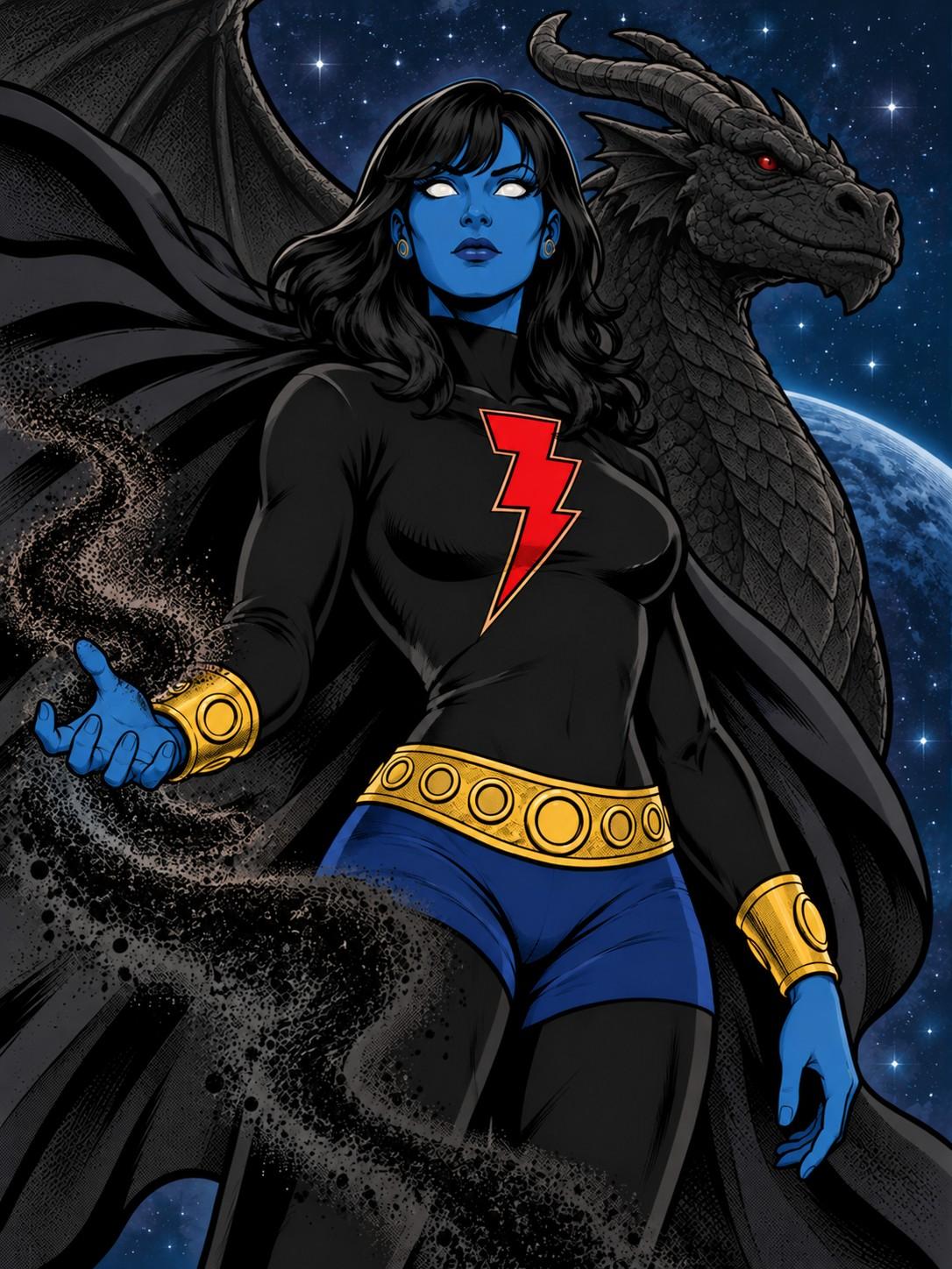 Portrait of Space Dragon, a Veteran Celestoid (Andromedan alien)