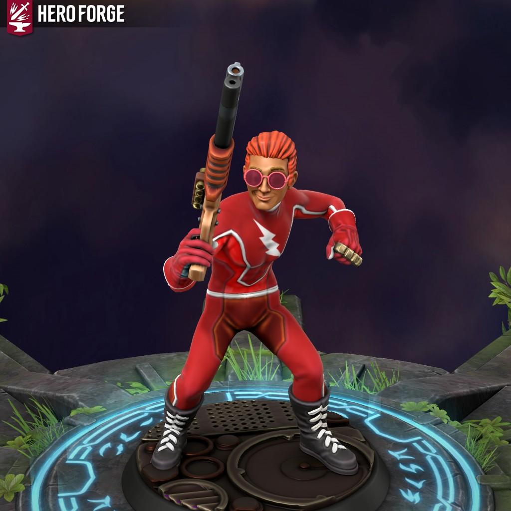 Painted Hero Forge miniature of Mr Sic