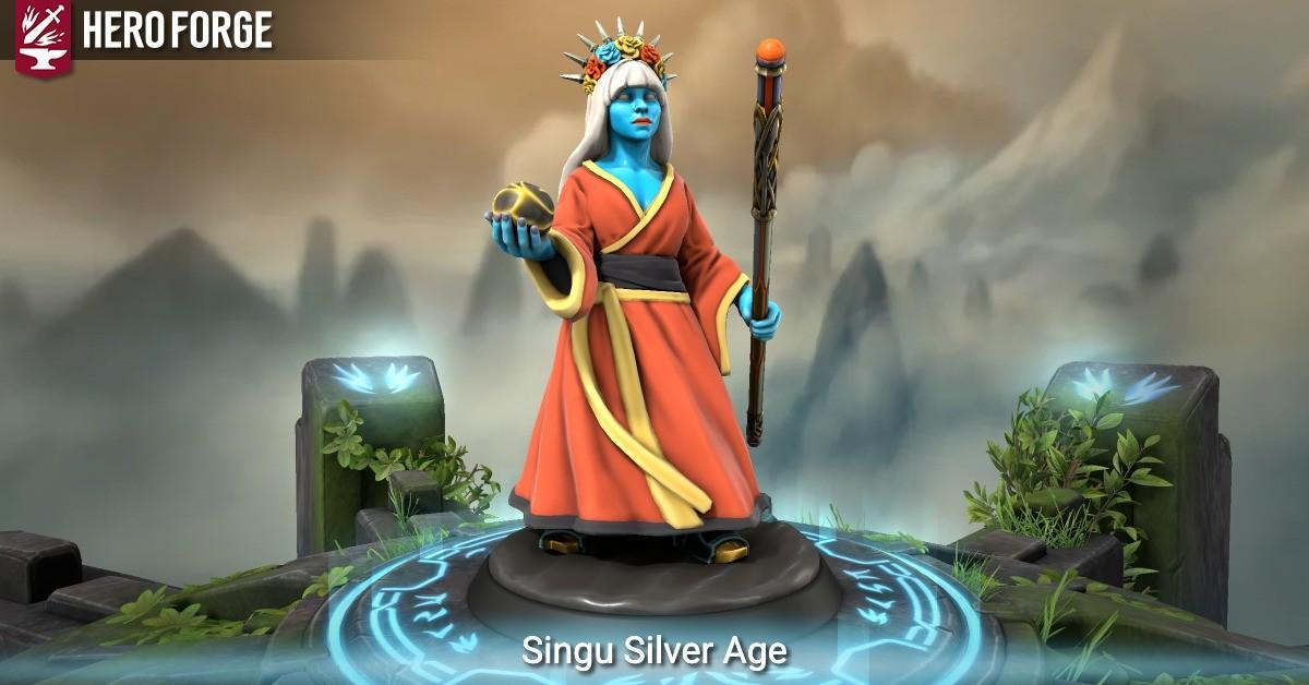 Painted Hero Forge miniature of Singu