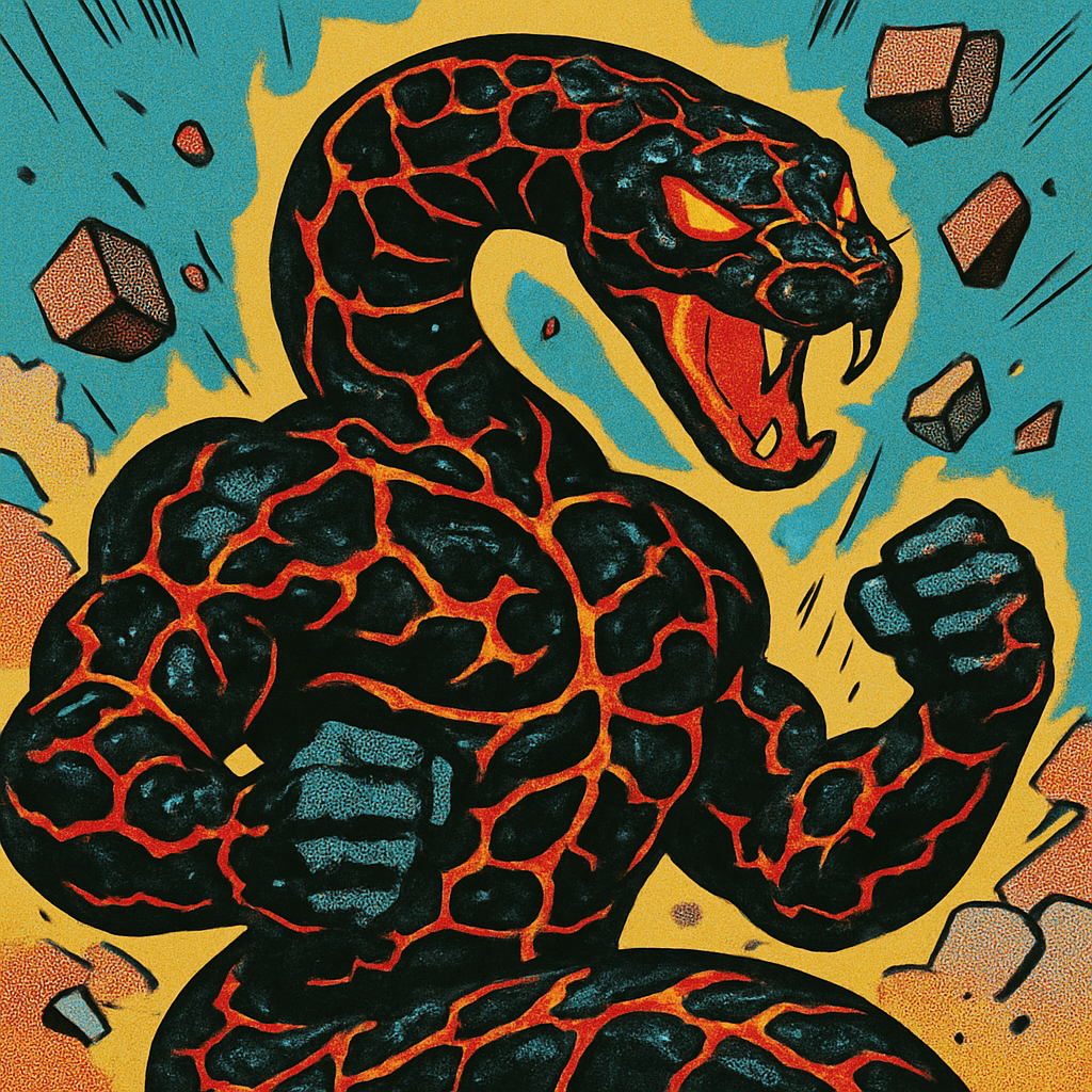 Portrait of Cinder Viper, a Heroic Elemental Avatar
