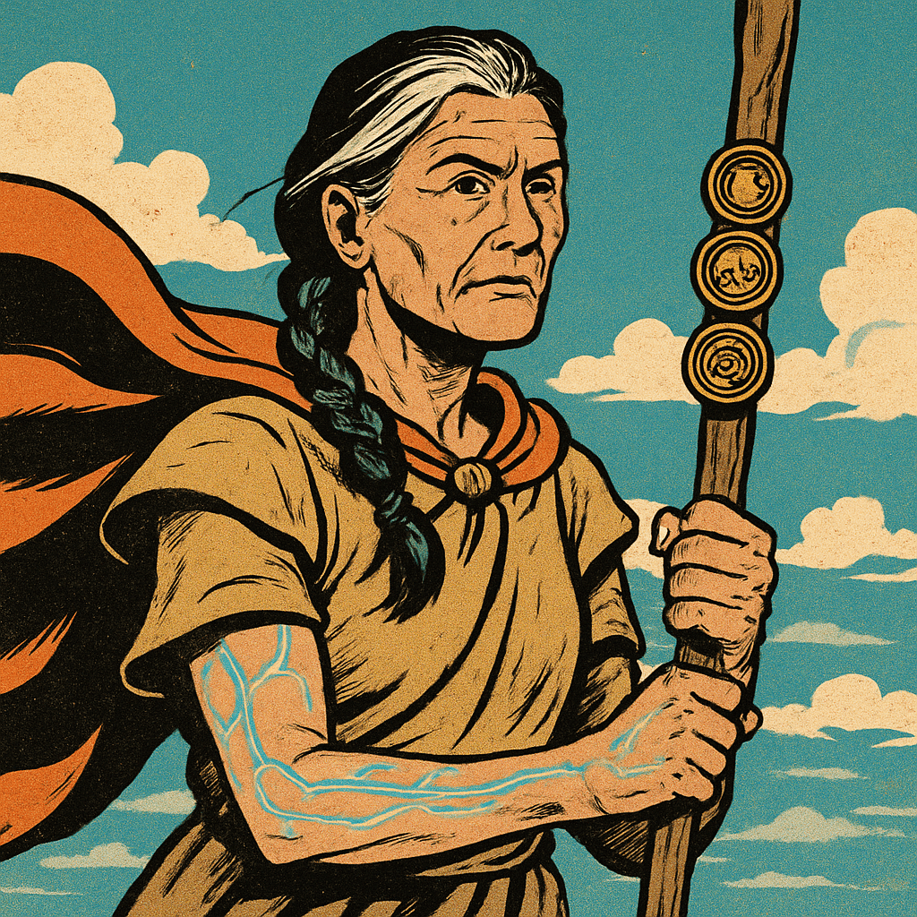Portrait of Lila Moonweaver, a Legendary Human