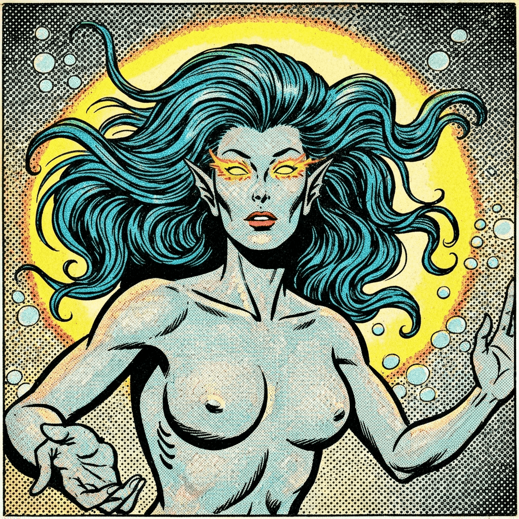 Portrait of The Abyssal Siren, a Novice Human